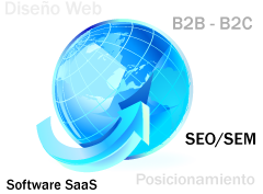 Diseño web, B2B - B2C, SEO/SEM, Posicionamiento, Software SaaS