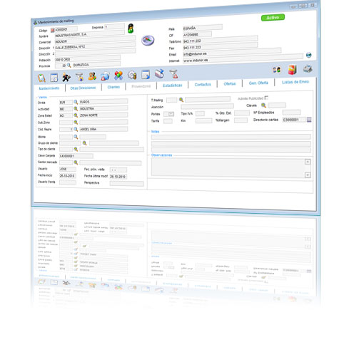 Gestion documental Mailing, software CRM Ofiwin
